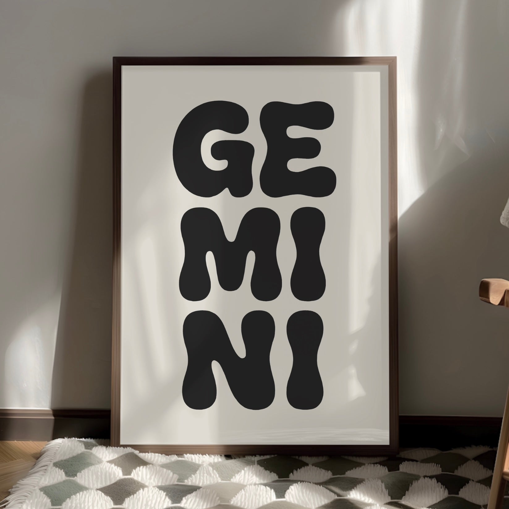 Gemini Zodiac Digital Poster