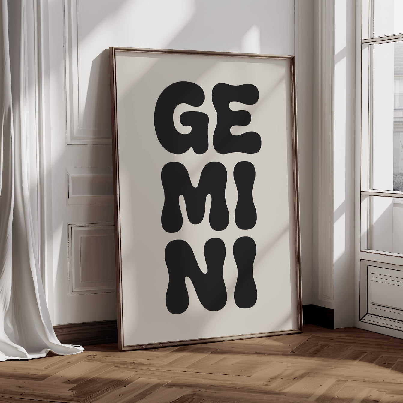 Gemini Zodiac Digital Poster